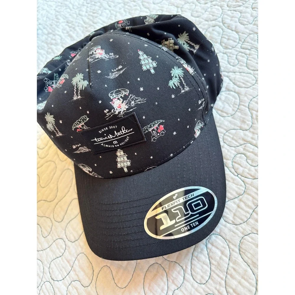 Travis Mathew Always On Holiday Tropical Christmas Flexfit 110 Snapback Hat